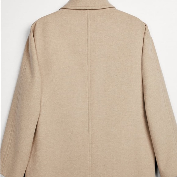 BRAND NEW ZARA Textured WEAVE COAT size M - Picture 6 of 9